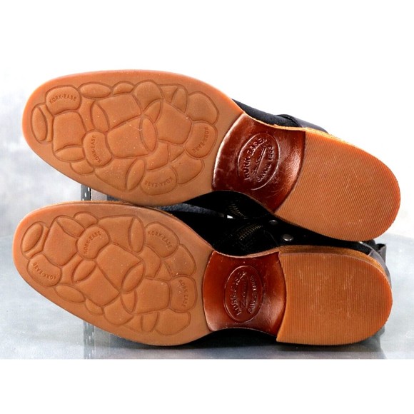 Kork Ease Women's Side Zip Booties Boots Size 6 Nubuck Leather Black - Picture 10 of 13